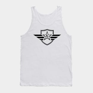 Military Army Monogram Initial Letter V Tank Top